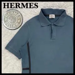 499【現行モデル】エルメス HERMES Hラインポロシャツ セリエボタン 青のサムネイル