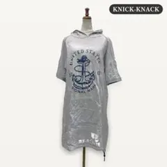 zk941【M】KNICK-KNACK ロングワンピース パーカー