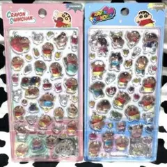 【正規品】クレヨンしんちゃん 3D立体　ボンボンドロップシール　2枚セット