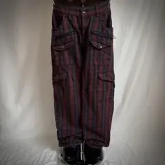 00s archive gimmick check pants y2k swagのサムネイル