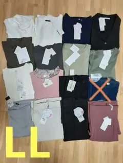 セール中●⭕LLまとめ売り　16点　タグ付き新品未使用　長袖　半袖　スカート