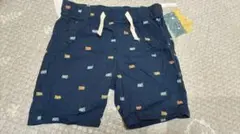 H&M サーフカー柄ショートパンツ　サイズ74（実質70センチ相当）