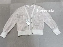 新品タグ付き　herencia★ヘレンチア　透かし編み　ブルゾンカーディのサムネイル