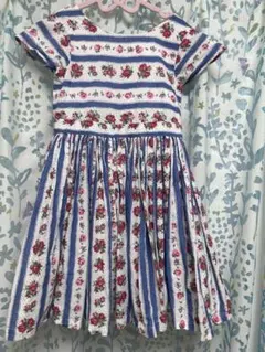 Cathkidston 半袖 ワンピース 花柄 ストライプのサムネイル