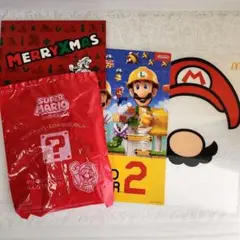 スーパーマリオメーカー２　ノート　マクドナルド　ハッピーセット　クリアファイル