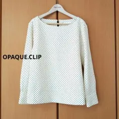 OPAQUE.CLIP 変形ドット ブラウス アイボリー S 36