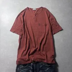archive striped 헨리 넥 s/s tee y2k