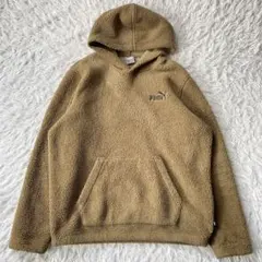 PUMA プーマ ボアフリース パーカー ブラウン XL 古着 891977