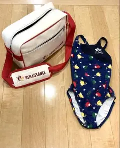 ルネサンス　水着　スイミング　スクール水着　ルネサンスバッグ　セット