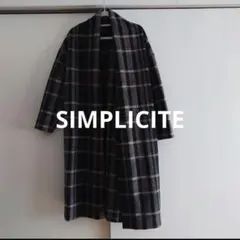 ①【ガウンコート】SIMPLICITE フリーサイズ ロングのサムネイル
