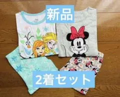 新品ミニーとアナ雪100-130cmあり女の子パジャマ2セットまとめ買いのサムネイル
