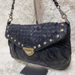 ROSE BUD イントレチャート レザー チェーンバッグ 黒 Y2K