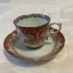 日本製 花柄 カップとソーサー セット