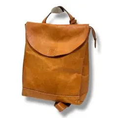 【fes（フェス）】カウレザーリュックサック（キャメル） ヌメ革　バックパック