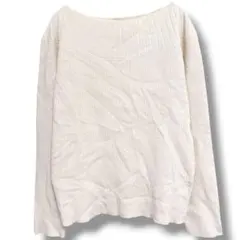 アーバンリサーチロッソ リブニット F アイボリー セーター オフショルダー