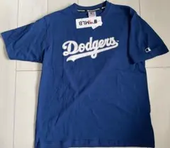 新品　 Lサイズ　MLB ドジャース　半袖ロゴTシャツ　ブルー