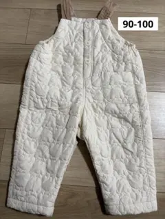 apres les cours tinybear キルティングオーバーオール