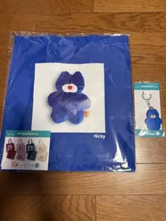 mojojojoくじ ドキドキくじ C賞 トートバッグ F賞 刺繍キーホルダー