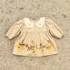 美品 mamaraku 襟付きワンピース 90