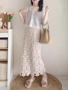 (美品)tal.by yumi♡クロシェ編みレーススカート