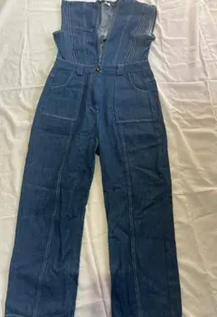 美品♡em+デニムオールインワン♡サロペットM