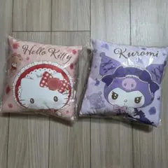 新品未開封 サンリオ キティちゃん クロミちゃん スクエアクッション