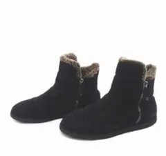 シャネル CHANEL ショートブーツ キルティングココマークジップ 37.5