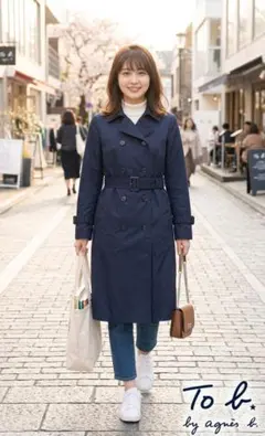 アニエス・ベー　ダブルブレスト ステンカラーコート agnes b.（アニエスベー）｜メンズのステンカラーコート一覧 - WEAR