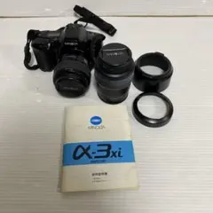 MINOLTA α-3xi 一眼レフカメラ ジャンク品 MINOLTA α 3xi フィルム一眼レフカメラ レンズ付き 現状