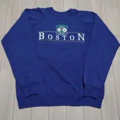 90s USA製 Hanes VINTAGE スウェット L カレッジ ネイビー