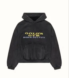GOLD'S GYM XL フード付きパーカー GOLD'S GYM グレー フルジップパーカー XL - メルカリ