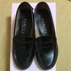 ローファー22㎝ 黒 天然皮革