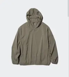 ポケッタブルUVカットパーカ　NANODESIGN オリーブ【M】