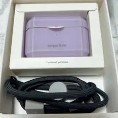 AirPods Pro ケース ダイヤカット ラベンダー シンプルビルド