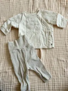 H&M オーガニックコットン トップスとレギンスセット 50cm