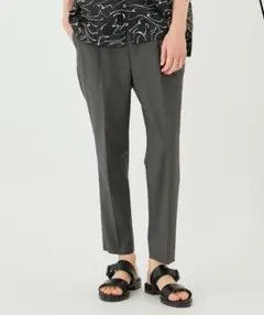 UNITED TOKYO サイドゴムアンクルスラックス　イージー ダークグレー