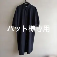 新品　トランスワーク TRANS WORK 40 ネイビー 紺 シャツワンピースのサムネイル
