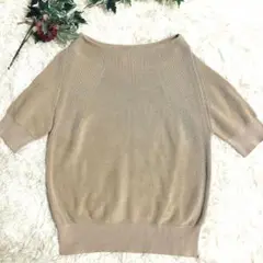 qualite カリテ ニット プルオーバー ベージュ Fサイズ 日本製