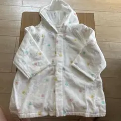 familiar babygroフード付きバスローブ ホワイト