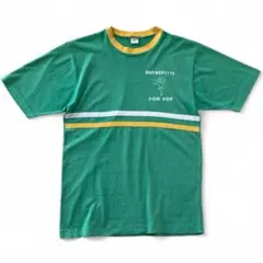 70's USA製 Champion リンガーTシャツ L バータグ シングル