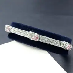 極美品 Swarovski スワロフスキー ブレスレット バングル ジルコニア