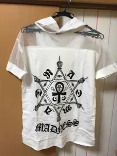 値下げ♪♪GLAD NEWS★半袖 パーカー シースルー メッシュのサムネイル