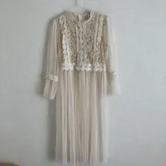 タグ付き　グレイル　レースワンピース　M