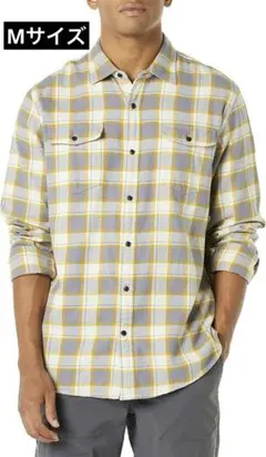 フランネルシャツ 2ポケット レギュラーフィット 長袖 メンズ