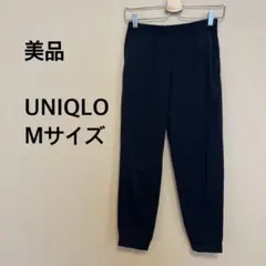 【美品】UNIQLO/レディースパンツ/イージー/黒/ブラック/無地/シンプル