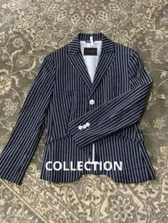 【美品】トゥモローランドコレクション ストライプ テーラードジャケット