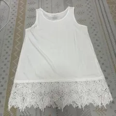 HONEYSUCKLE ROSE レース　タンクトップ ホワイト Lサイズのサムネイル