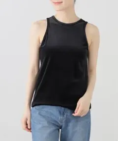 GREYCHORD ブラックベロア タンクトップのサムネイル