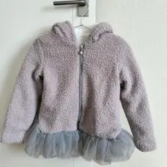 【美品】アンシャンテプティ フード付きジャケット アウター　140 グレー