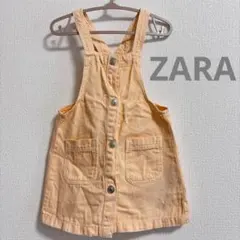 ZARA パステルオレンジ ジャンバースカートのサムネイル